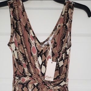 Brand New Candie’s Snakeprint Sleeveless Dress NWT